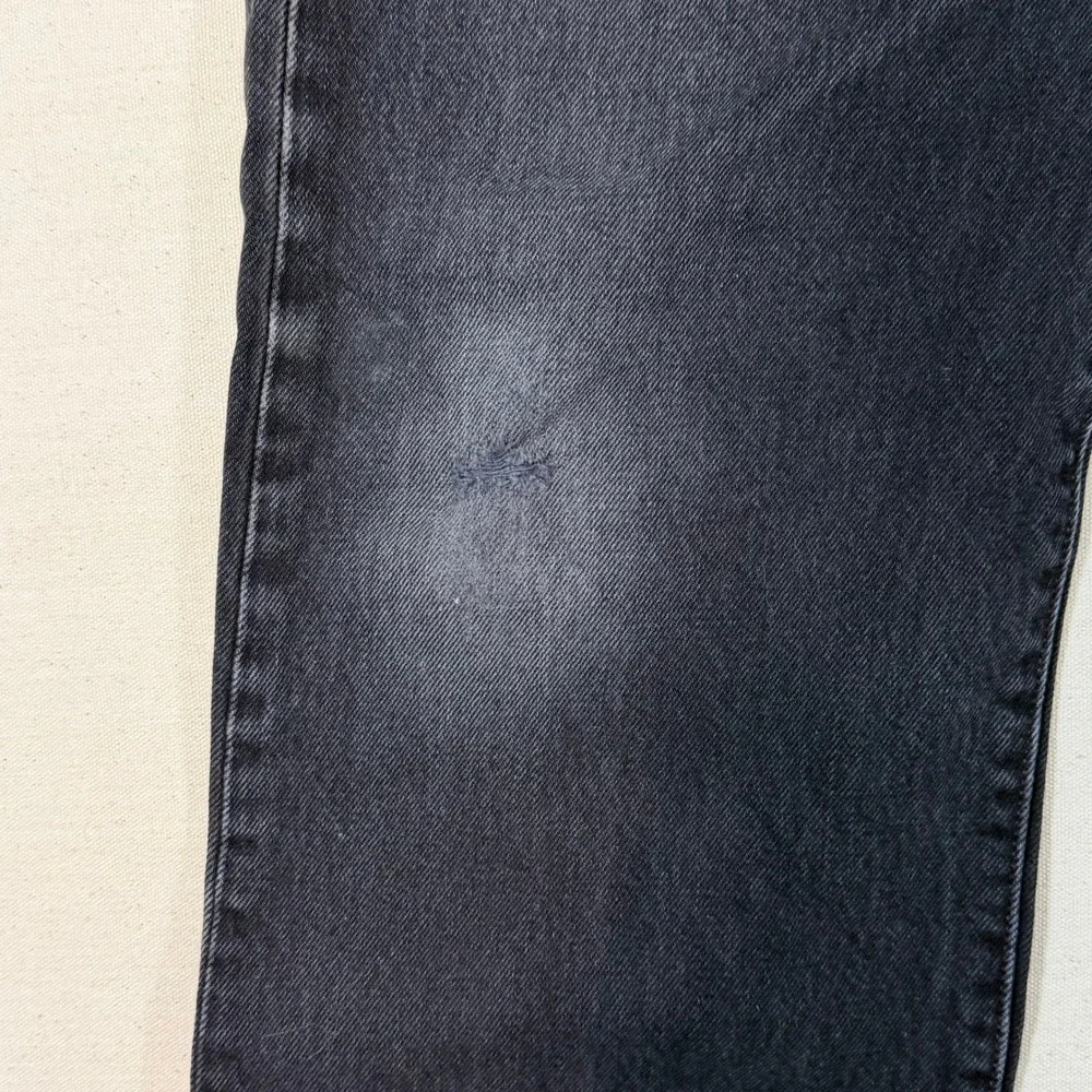 Vintage Levis 501xx Jeans Mens 34x32 Black Faded Button Fly Denim